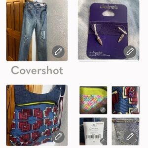 Old Navy maxflex 16 JR’s+Spain Vidapropia backpack/purse+925🪶earrings NOC